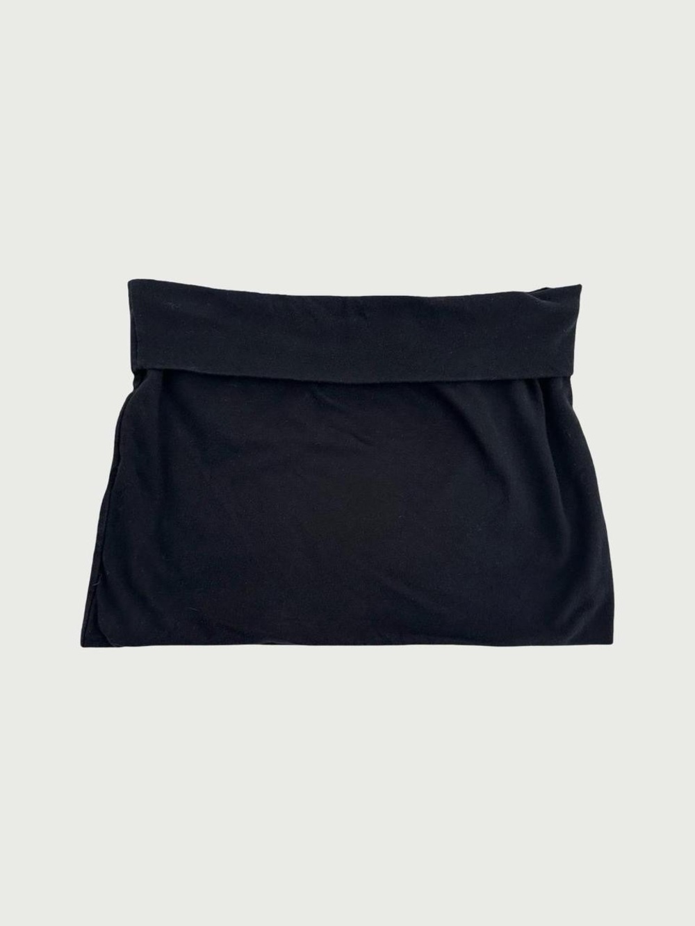 Fold Down Waist Mini Skirt
